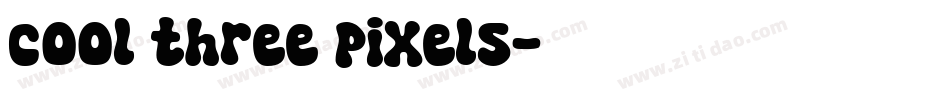 cool three pixels字体转换